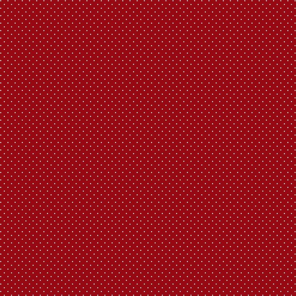 Tecido Tricoline  Mini Poá Vermelho Ref: 900313