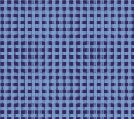 Tecido tricoline, microfibra ou gabardine estampado - Xadrez - Azul com  preto