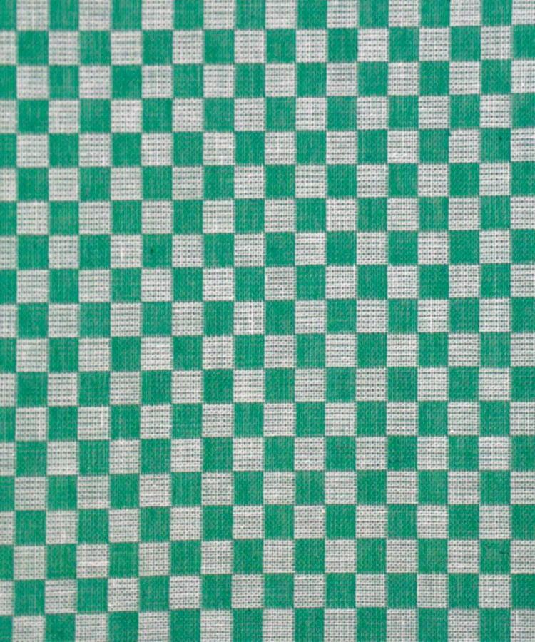 Pano de prato bordado ponto cruz tecido xadrez verde – RegeArte