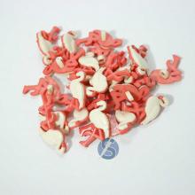 Botão Plástico Flamingo Natural com Salmão 25 Unidades
