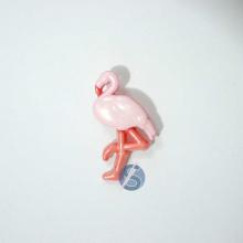 Botão Plástico Flamingo Rosa com Salmão 25 Unidades