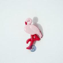 Botão Plástico Flamingo Rosa com Pink 25 Unidades
