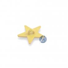 Botão Plástico Estrela Dourada 25 Unidades