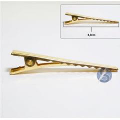 Bico de Pato Dourado Metal 50 Unidades 3 cm 