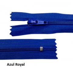 Zíper Comum Azul Royal Nº3 Fixo 18 Cm