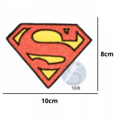 Aplique Termocolante Emblema Superman 3 Unidades Ref:16/2