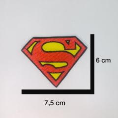 Aplique Termocolante Emblema Superman Médio 1 Unidades 