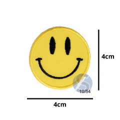 Aplique Termocolante Emoji Feliz 3 Unidades Ref:10/54p 
