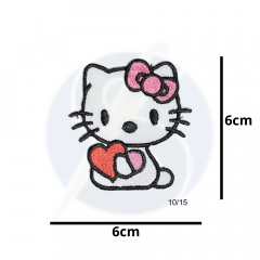 Aplique Termocolante Hello Kitty 3 Unidades Ref:10/15