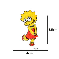 Aplique Termocolante Lisa Simpsons 3 Unidades Ref:12/18