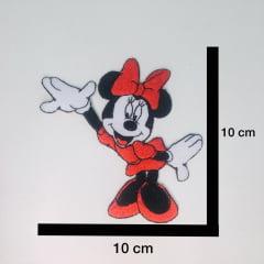 Aplique Termocolante Minnie Mouse Vermelho 3 Unidades 