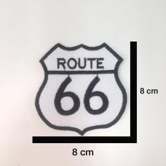 Aplique Termocolante Route 66 Grande 3 Unidades 