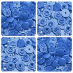 Botão Ritas Pressão Plástico Tic Tac nº12 007 Azul Céu Pacotes com 50 Unidades