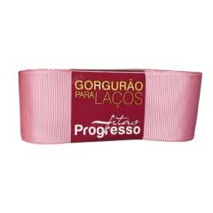 Fita Gorgurão Progresso Para Laços  Rosa Escuro 38mm  