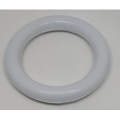 Argola Plástica Branca  6,7 cm 
