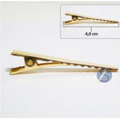 Bico de Pato Dourado Metal 50 unidades  4 cm 