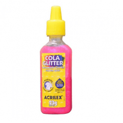 Cola Glitter Acrilex 527 Pink 23gr