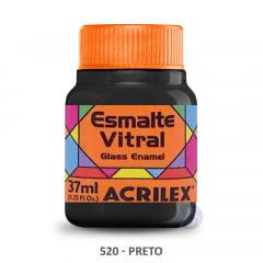 Esmalte Vitral 520 Preto Acrilex 37ml 