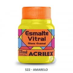 Esmalte Vitral 522 Amarelo Acrilex 37ml  