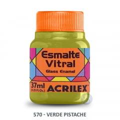 Esmalte Vitral 570 Verde Pistache Acrilex 37ml