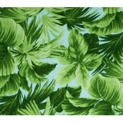 Tecido Impermeável Belize Azul Folhas