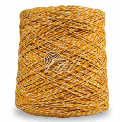 Barbante Fial Mesclado Amarelo Com Branco nº6 700g Barbante Fial Mesclado Amarelo Com Branco nº6 700g