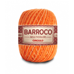 Barbante Barroco Multicolor nº6 9059 Abóbora 400g