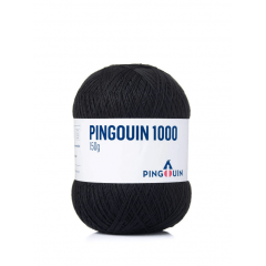 Linha Pingouin 1000 100 Preto 150gr 