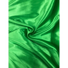 Tecido de Cetim Verde Bandeira com Elastano 