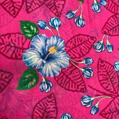  Tecido Chita Pink Floral Ref:2824