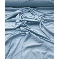 Tecido Cotton Malibu  Azul  Mescla liso 