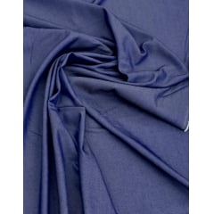 Tecido Denim Chambray Gabbana Azul Índigo
