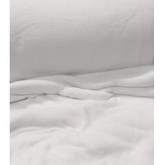 Tecido Manta Fleece Liso Branco