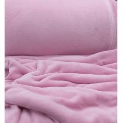 Tecido Manta Fleece Liso Rosa Bebê