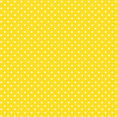 Tecido Tricoline Amarelo Mini Poá Branco