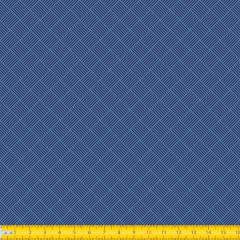 Tecido Tricoline Azul Textura Listras Azul Marinho