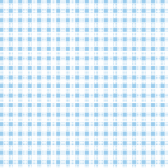 Tecido Tricoline Azul Xadrez Branco Ref:1370
