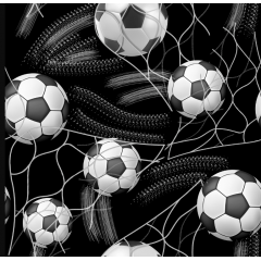 Tecido Tricoline Digital Bola de Futebol Ref:9017