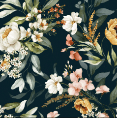 Tecido Tricoline Digital Floral Ref: 9017 Cor 304