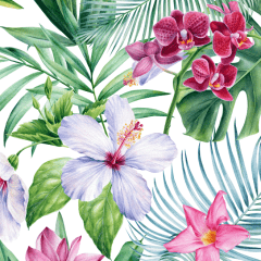 Tecido Tricoline Digital Floral Ref: 9017 Cor 306