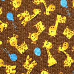 Tecido Tricoline Girafa Baby