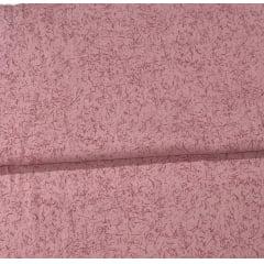 Tecido Tricoline Grafiato Rosa Antigo Ref:901245