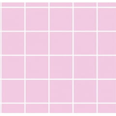 Tecido Tricoline Grid Rosa C/ Branco
