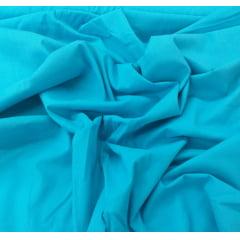 Tecido Tricoline Liso Azul Turquesa Ref: 306