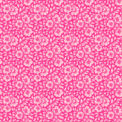 Tecido Tricoline Pink Flores Rosa