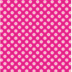 Tecido Tricoline Pink Margaridas Ref:3076