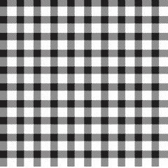 Tricoline estampa digital xadrez tipo patchwork preto e branco