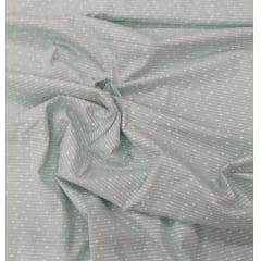 Tecido Tricoline Varal De Coração Verde Cotton Ref:14011