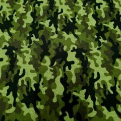 Tecido Tricoline Verde Camuflado