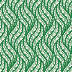 Tecido Tricoline Verde Bandeira Folhas Ref:1330